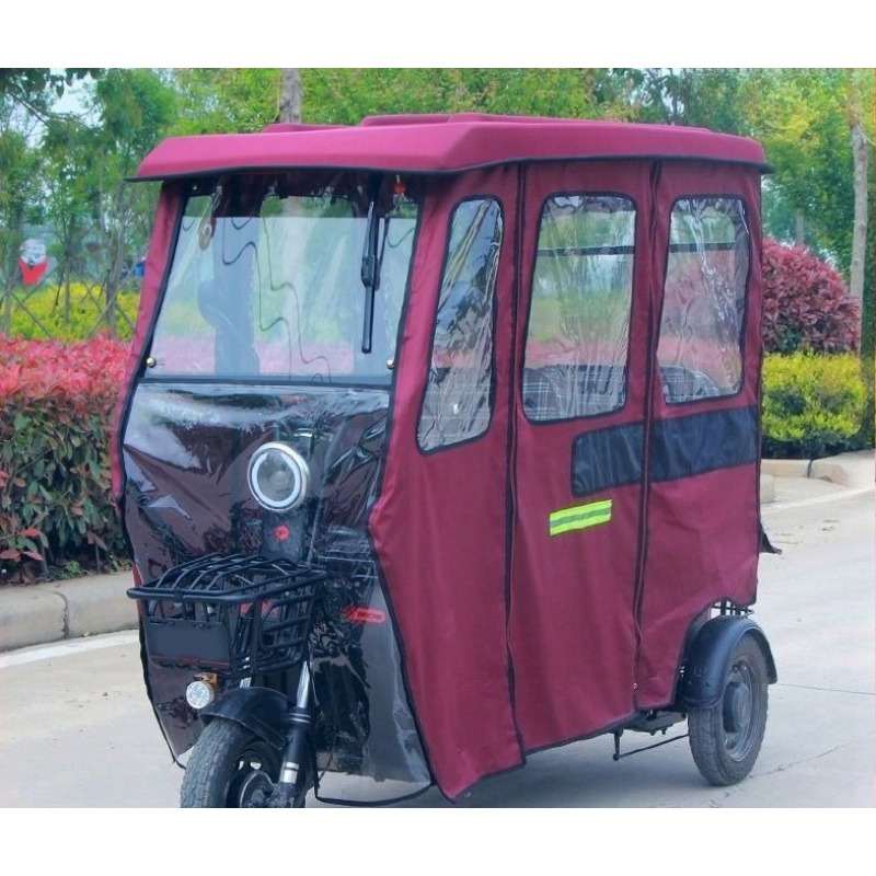 Electric Scooter Rain Cover - Bâche fermée pour moto, rideau de