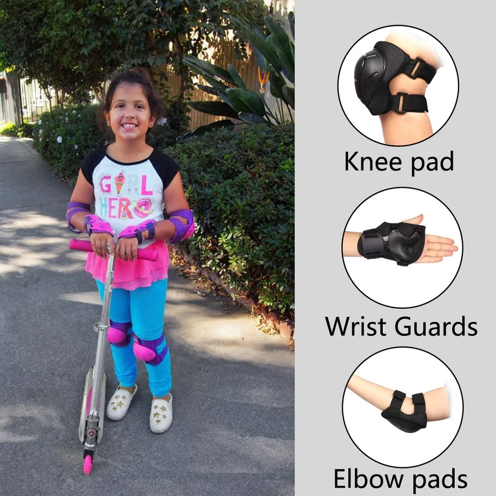 7 pièces/ensemble patinage à r - Scooter Helmet Set avis et prix